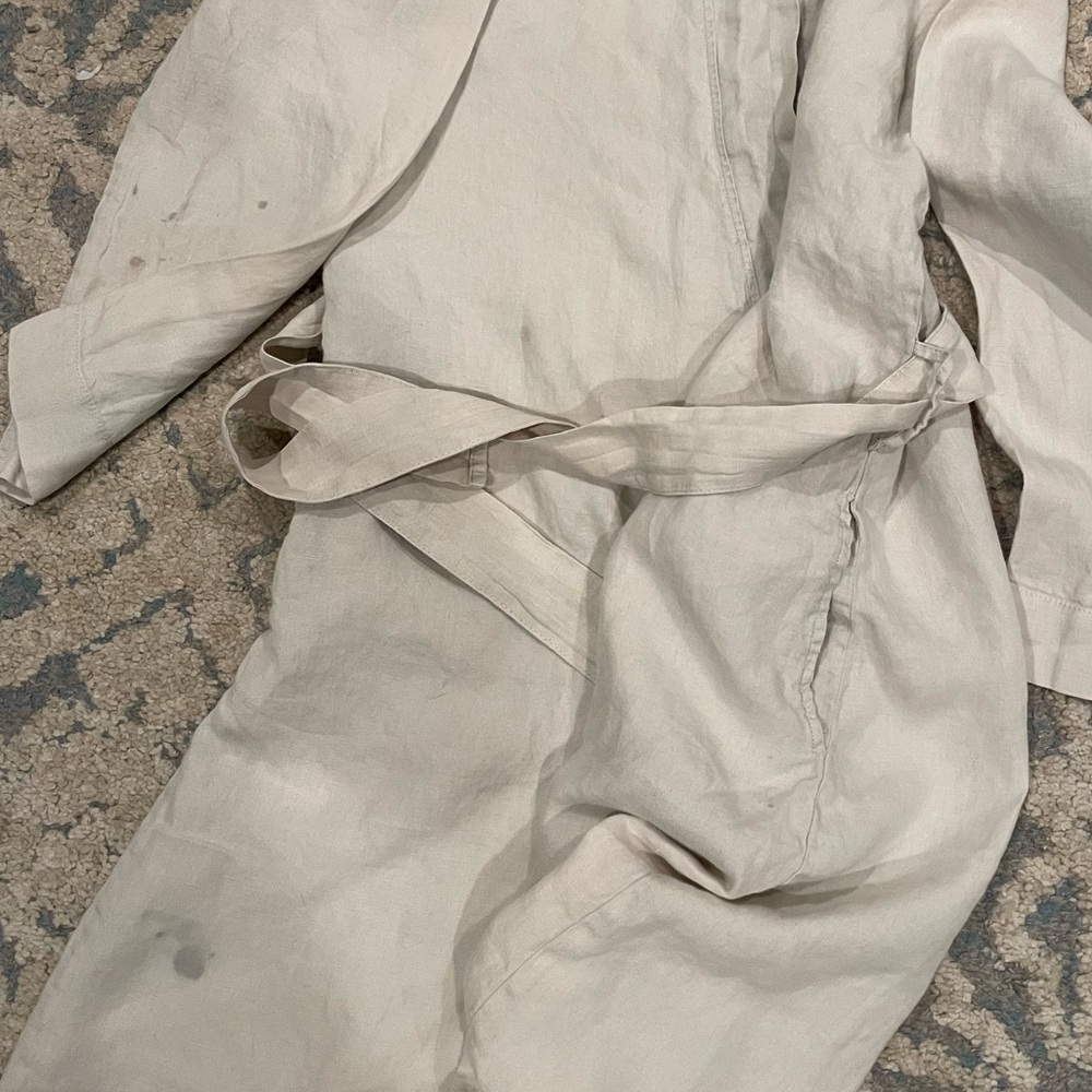 Parachute Cream Linen Robe - Picture 4 of 8